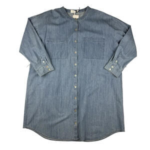 Rag & Bone Charm Denim Dress Light Wash Size L